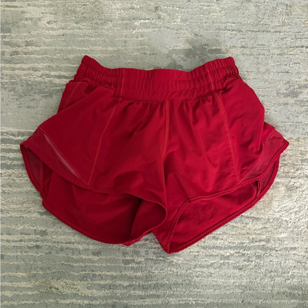 lululemon athletica Hotty Hots Red Women's Athletic Shorts